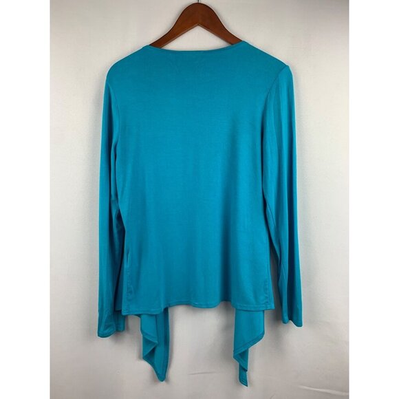 Liz Lange Turquoise Open-Front Cardigan XS Rayon & Spandex Blend - Picture 4 of 4